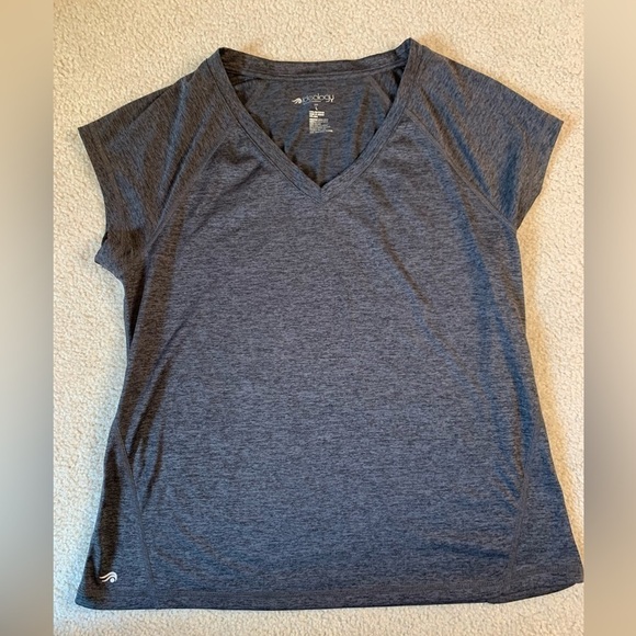 Ideology Athletic Workout Top Women Size Large Charcoal - Picture 2 of 6